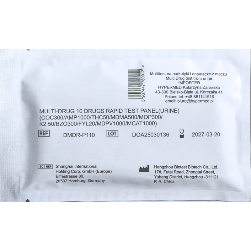 Test na narkotyki dopalacze leki narkotykowy 16 substancji